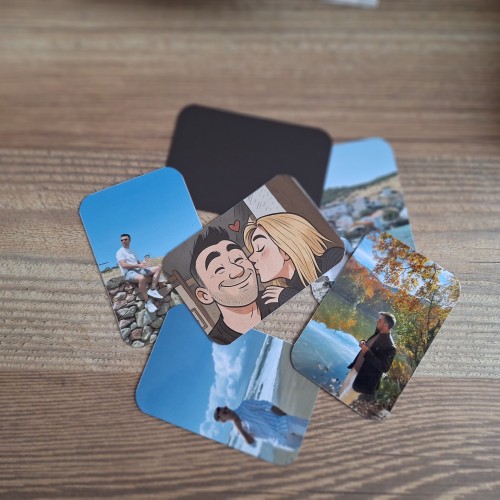 7x7cm Fotomagnet - 24 Adet